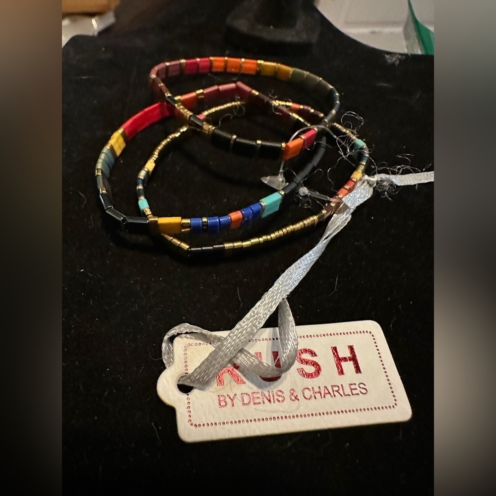 Denis & Charles Colorful Adjustable Bracelets Set Multicolor